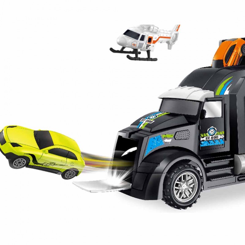 Police Toy Set With Parking Lot Toy Car