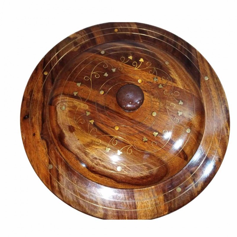 Wooden Handmade Tukri HOT POT with Steel inside