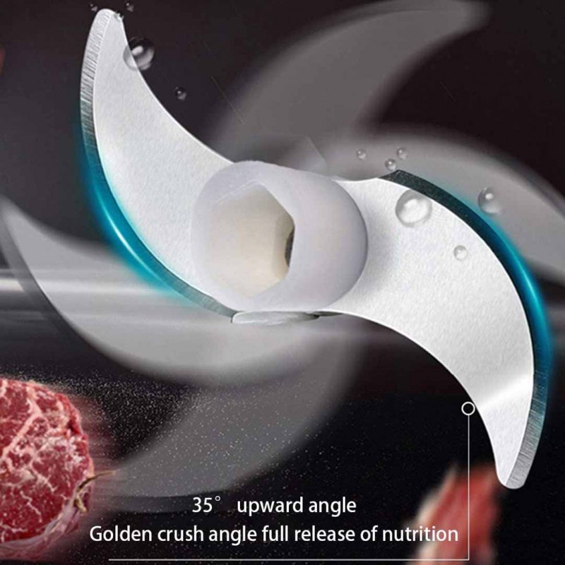 Mini Cordless Garlic Chopper Electric Food Processor for Garlic, Ginger, Onions, and More