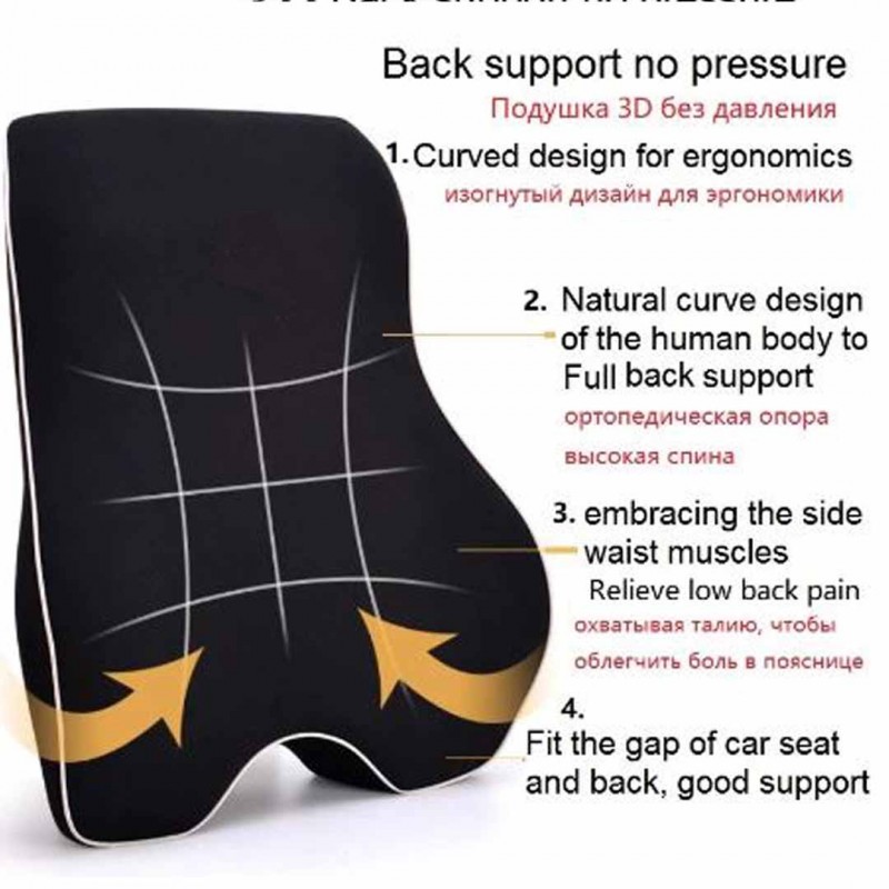 Back Support Cushion Black