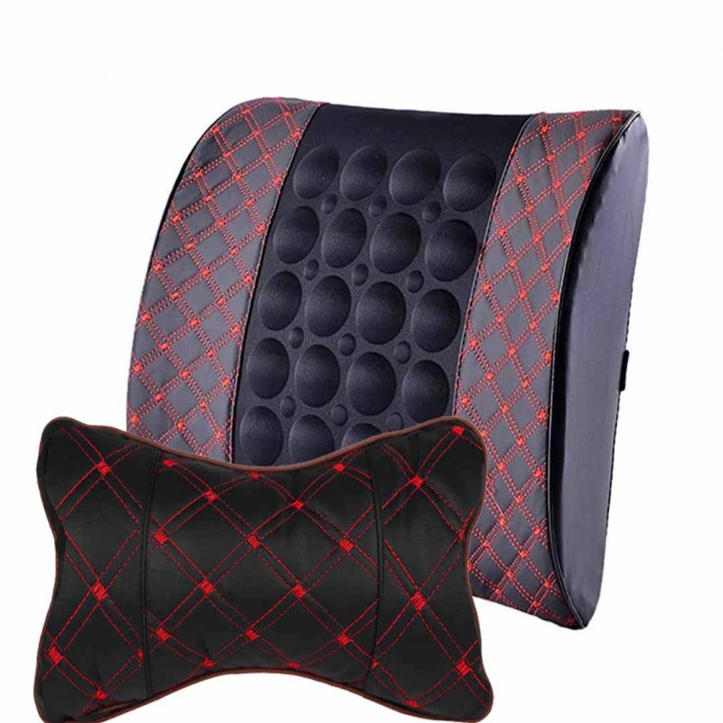 12v Car Electric Massage Cushion With Breathable Car Neck Pillow