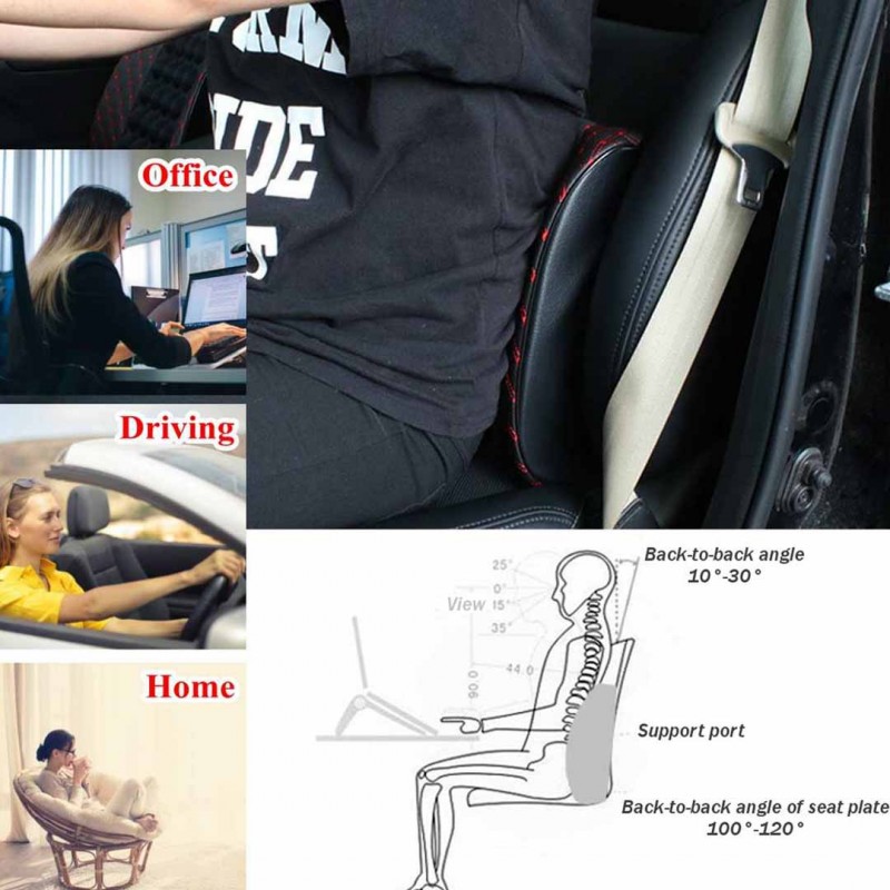 12v Car Electric Massage Cushion With Breathable Car Neck Pillow