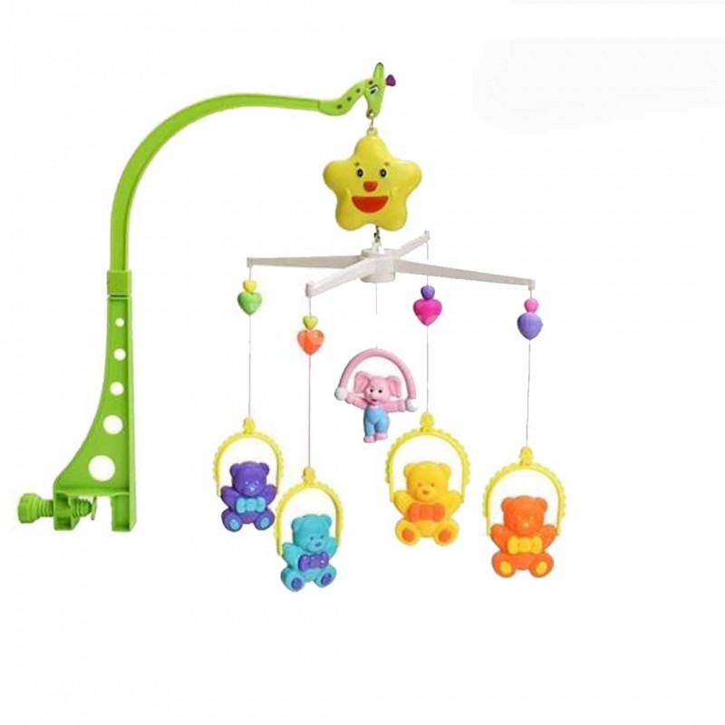 Baby Musical Mobile With Four Little Toys Fit For Strollers Carrycots and Cribs