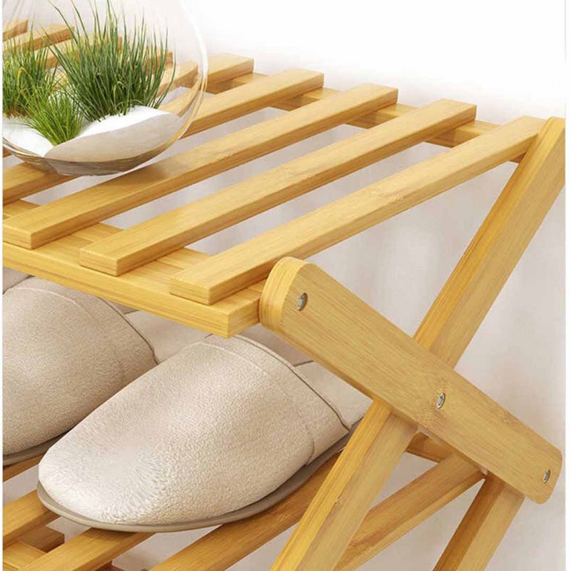 Simple Bamboo Household Small Shoe Cabinet Folding Storage