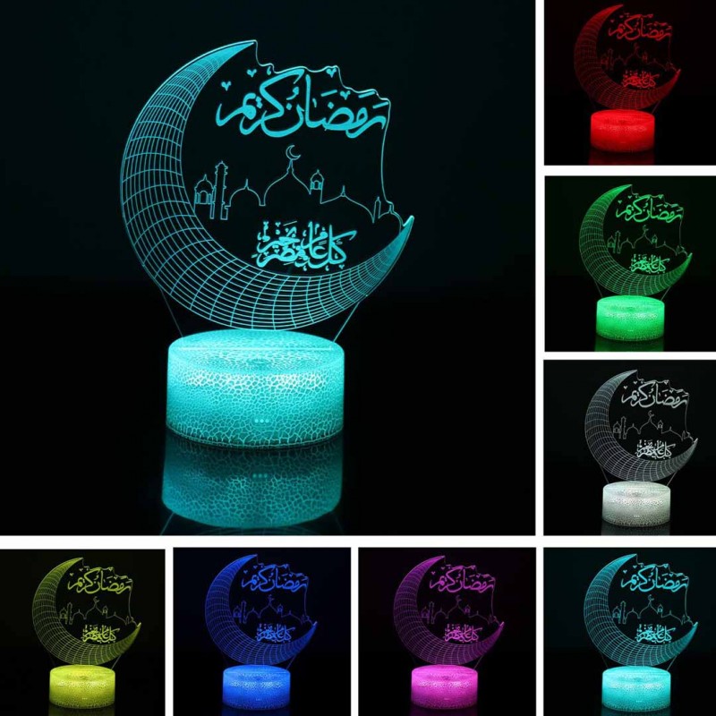 Ramadan Decor For Home Moon Stars LED Light