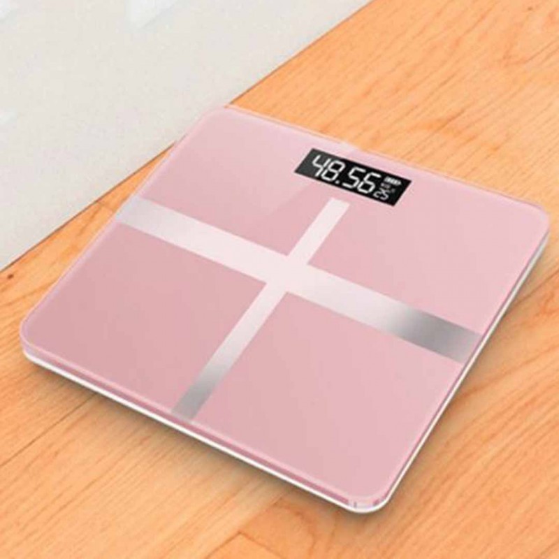 Digital LCD Screen Body Weight Scale, Bathroom Floor Glass Smart Scale