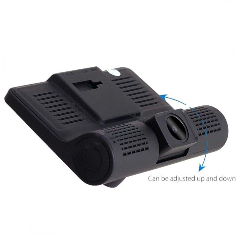 Full HD 1080P Car DVR Dashcam  WDR Dash Camera with 3 Video Lenses