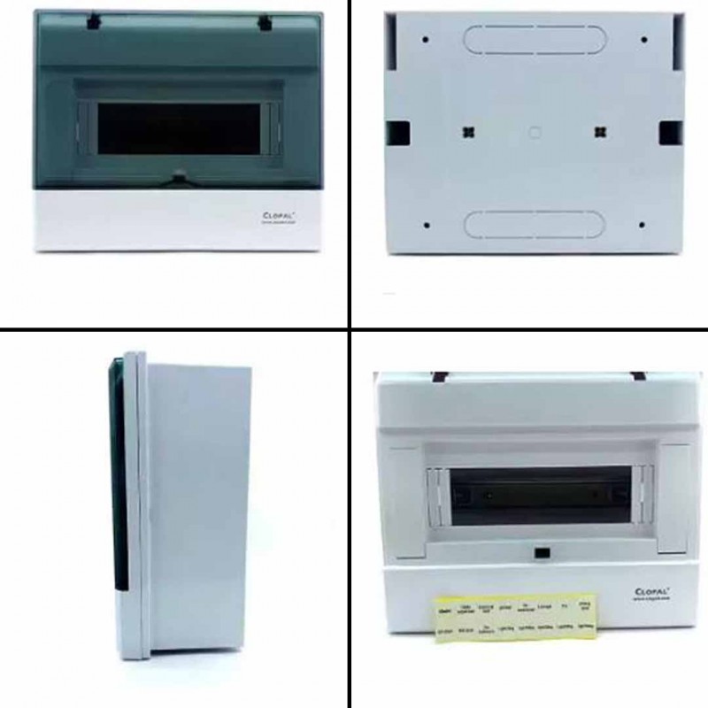 Electrical Distribution Box Home Lighting Box 8-10 Ways Surface Mounted Circuit Breaker