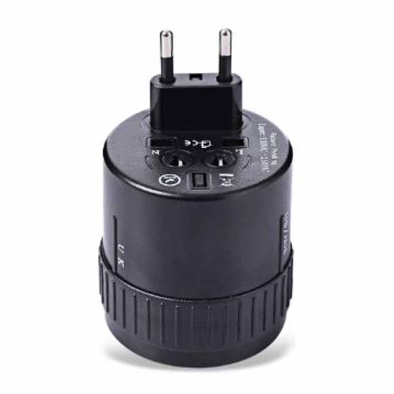 Travel Adapter International Plug Charging Dual USB Port Universal AC Socket