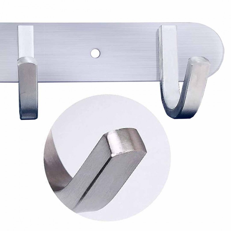 5 Hook Stainless Steel Bathroom Hangers Hook