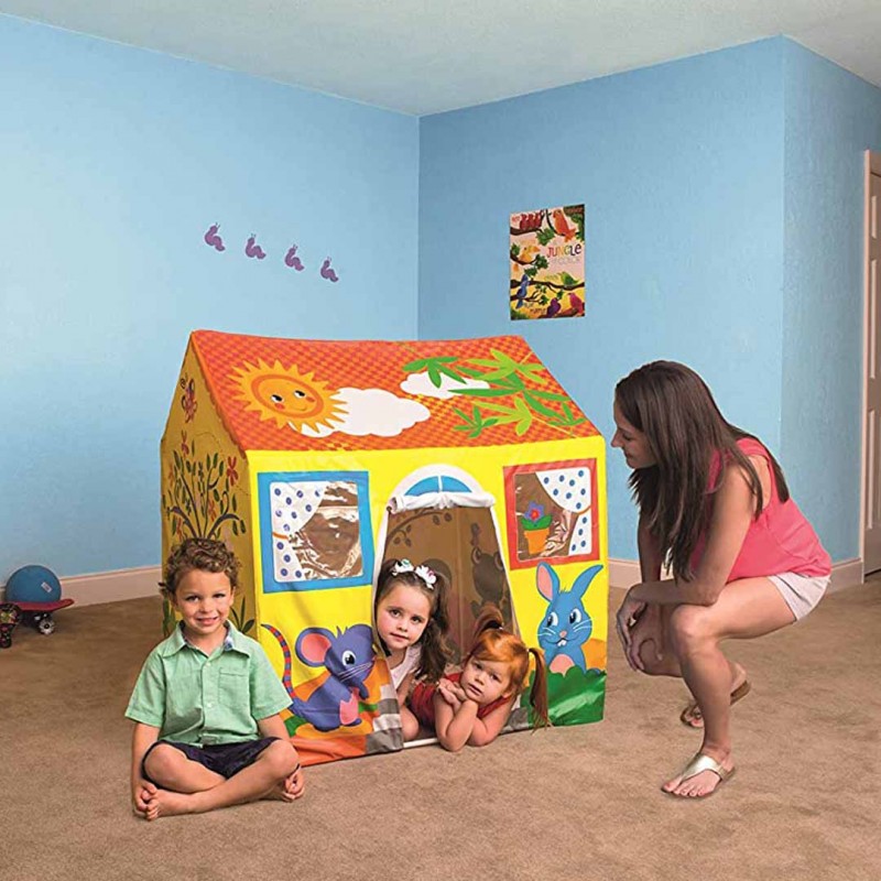 Cartoon Jungle Theme Play Tent House for Kids