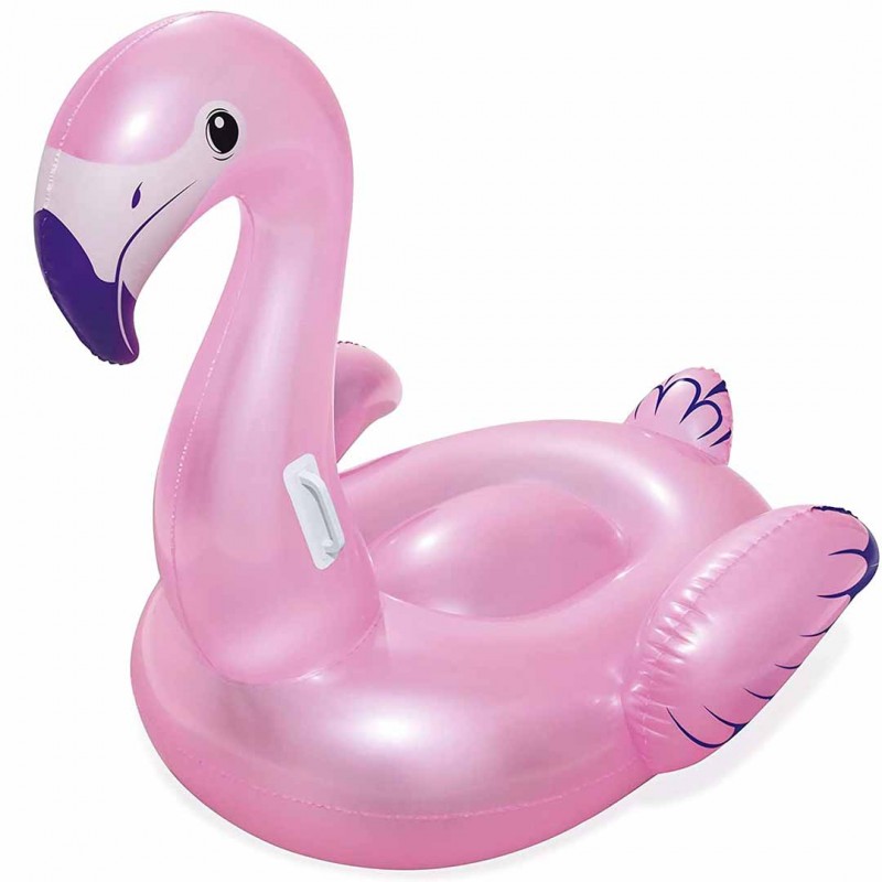 Inflatable Flamingo Pool Ride-On Toy