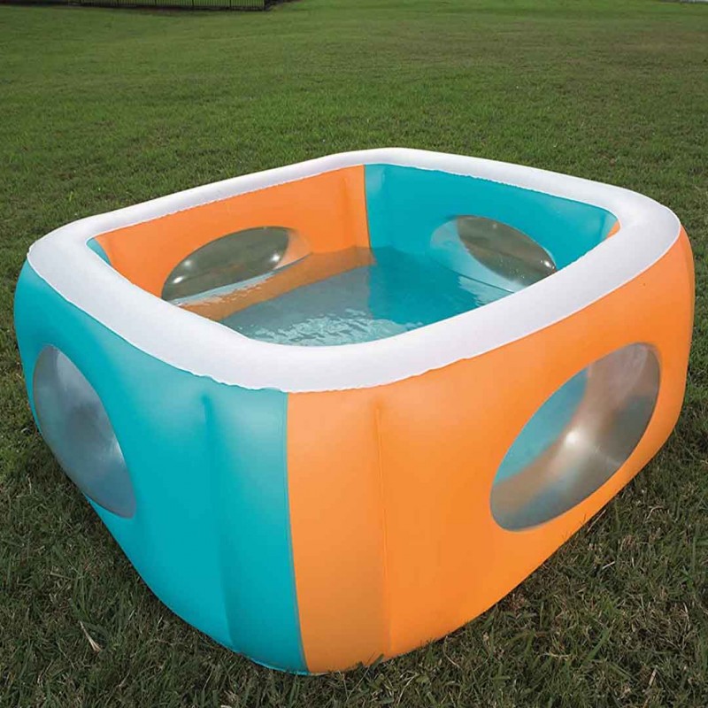 Rectangular Inflatable Window On Side Swimming Pool