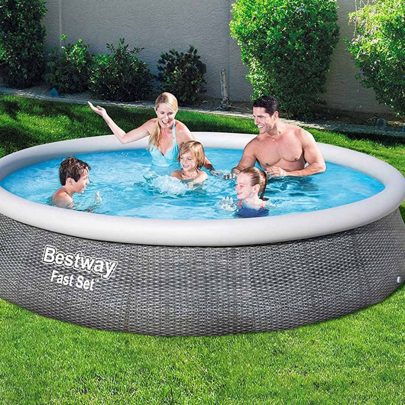 Bestway 13 ft x 33 Inch/ 3.96 m x 84 cm Pool Set Fast, Coloured