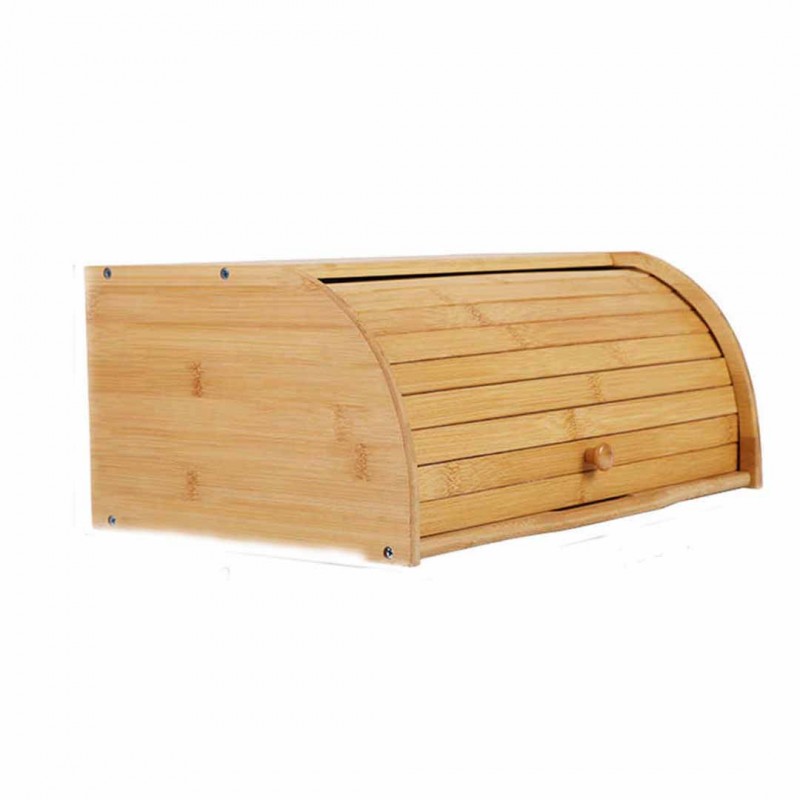 Natural Bamboo Bread Holder Food Storage Container