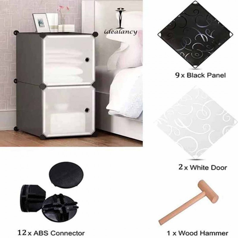 Two Doors Magic Wardrobe Cabinet Cube Storage