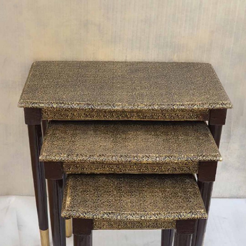 Wood Nesting Table Set of 3