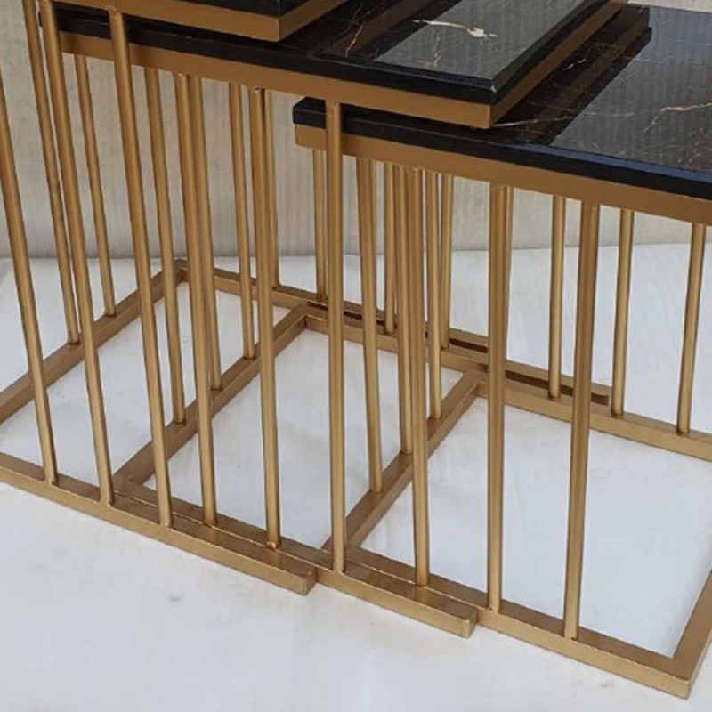 Solid Square Tables Set Of 03