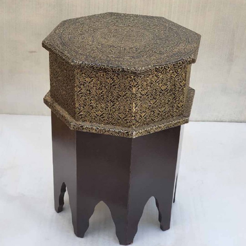 Brown Round Sitting Stool