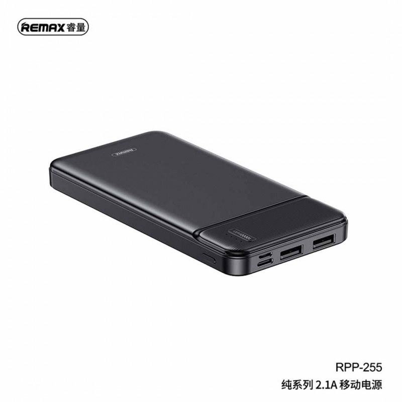 Remax Power Bank 10000mah Rpp-255 Black