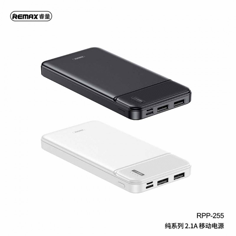 Remax Power Bank 10000mah Rpp-255 Black