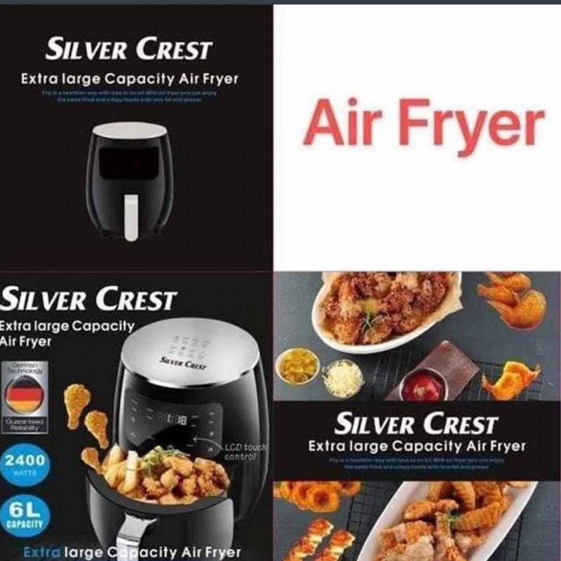 Silvercrest 2400W Extra Large Capacity Air Fryer: Cook Healthy Fry Without Oil