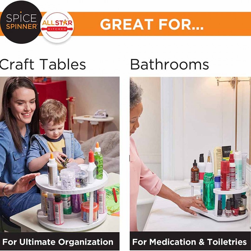 Spice Spinner Rotating Spice Rack Organizer for Kitchen Countertop