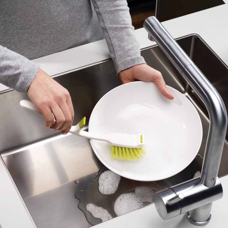 Sink Tidy with Integrated Dish Brush Joseph Joseph Edge Store Set