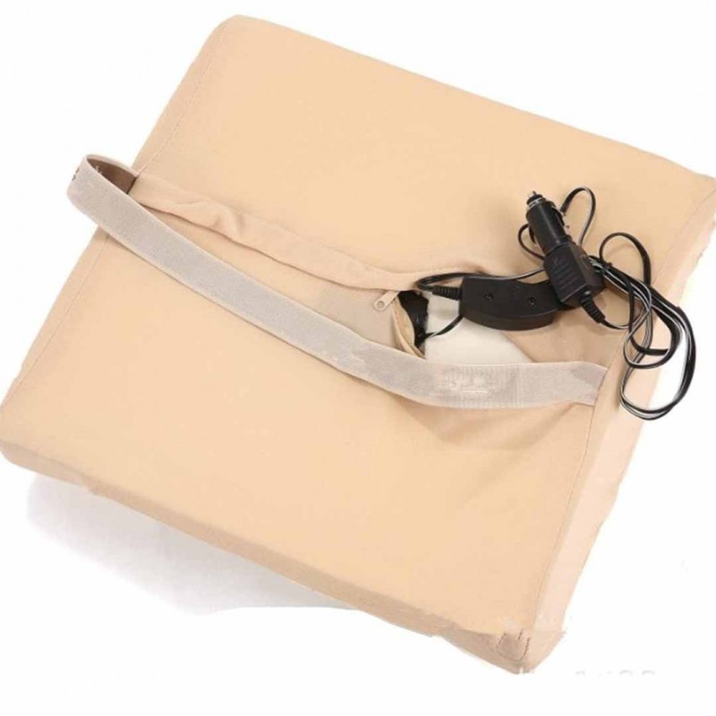 12v Car Electric Massage Cushion Beige