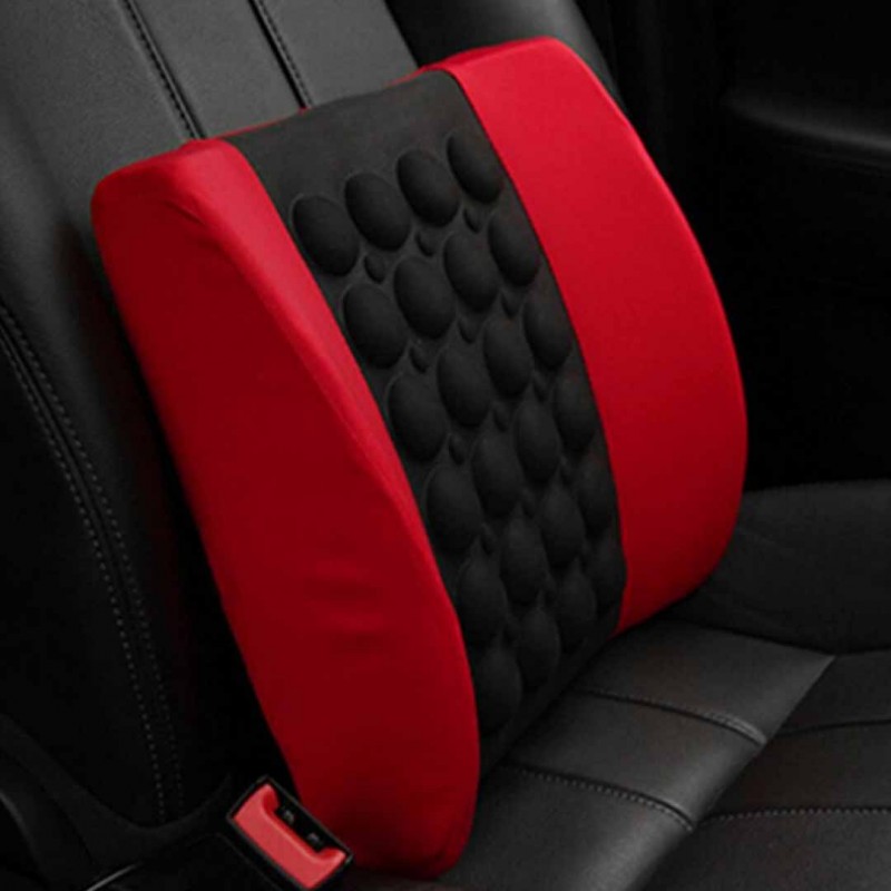 12v Car Electric Massage Cushion Black & Red