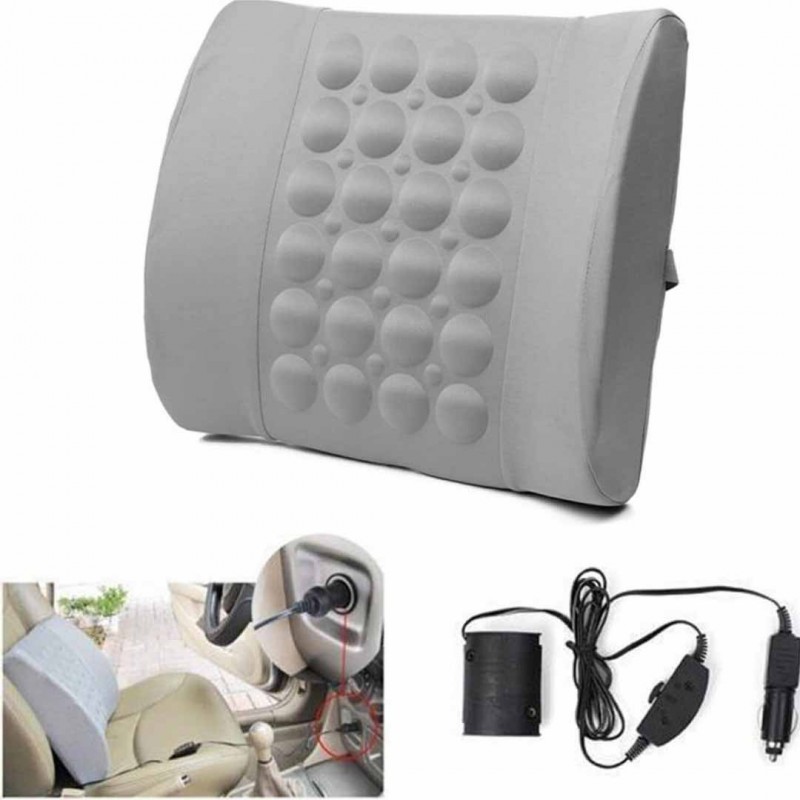 12v Car Electric Massage Cushion - Grey