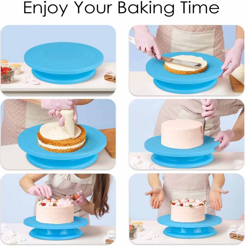 Rotating Cake Stand Professional Cake Decorating Turntable for Smooth Easy Frosting