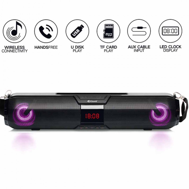 Kisonli Led-900 Tws Soundbar Bluetooth Speaker