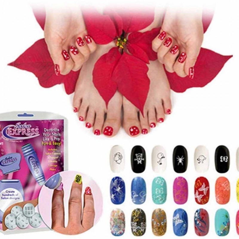 Express Decal Stamping Polish Design Kit Set Decor 