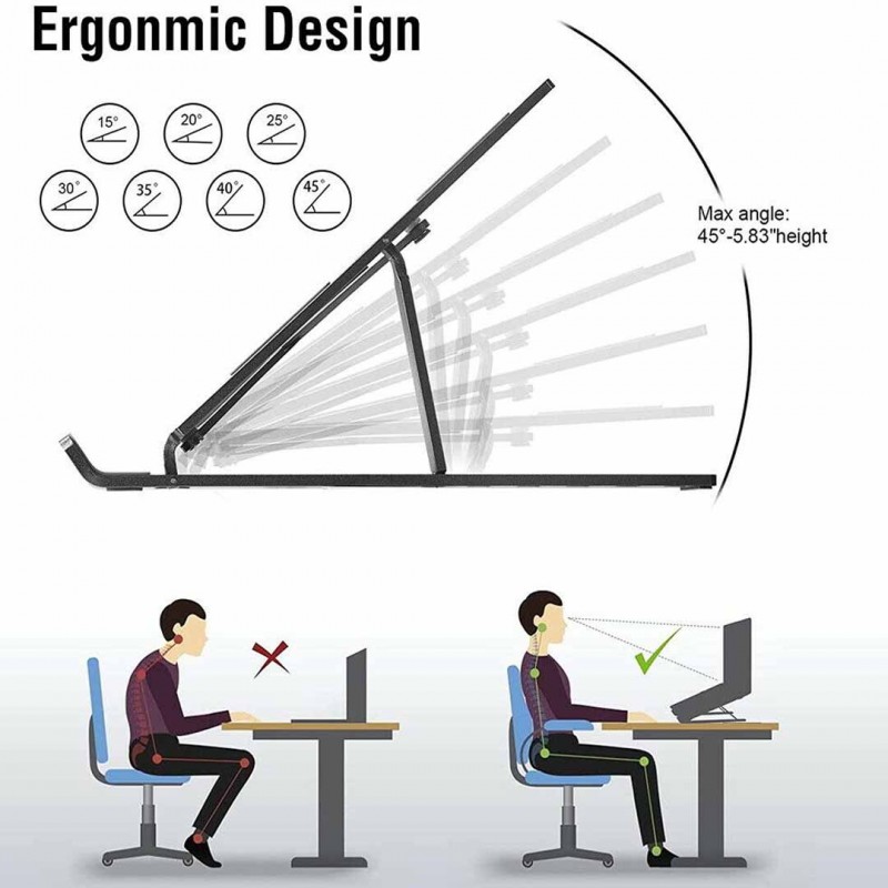 Foldable Notebook Mac book Tablet Holder Support