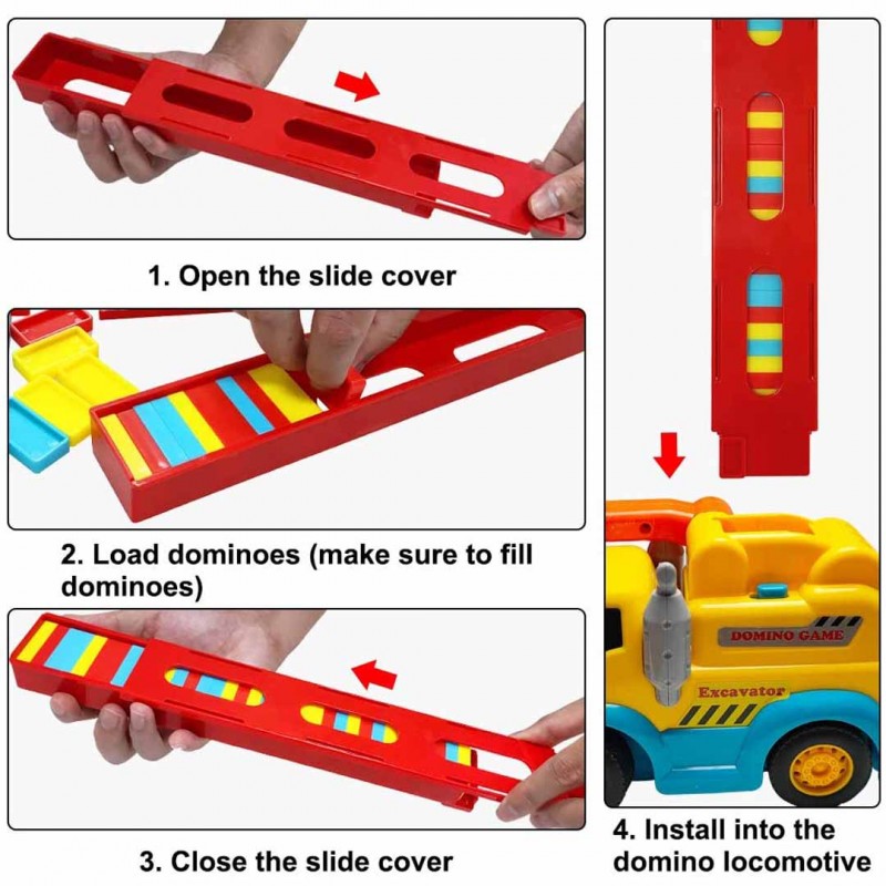 Domino Block Set, Building and Stacking Toy Blocks