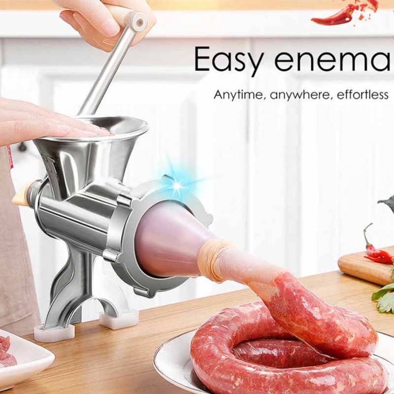 Manual Meat Grinder Hand Operated Meat Mincer for Fresh Ground Meat