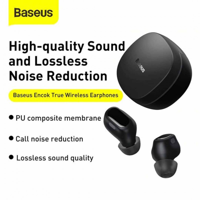 Baseus Ngwm0101 Encok Twin Wireless Earphone With Charging Dock