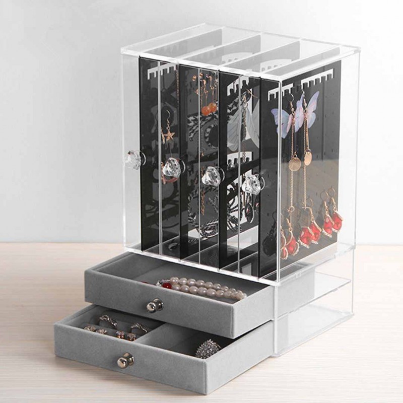 Earring Holder Jewelry Hanging Organizer Box