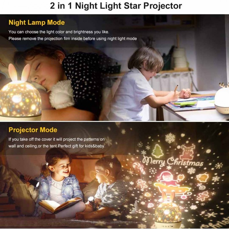 Timer Remote Control Bluetooth Night Star Projector Lamp