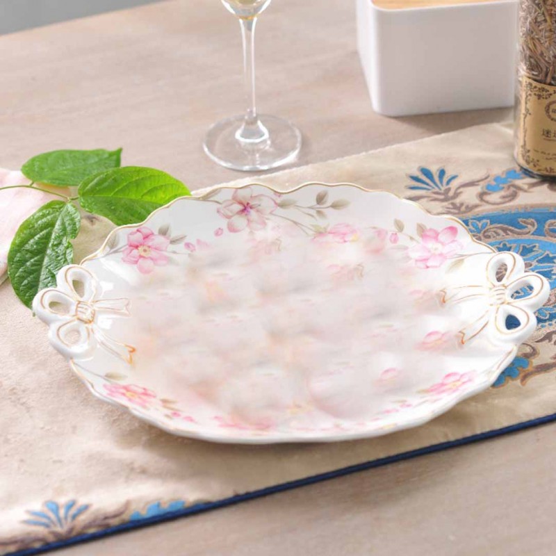Flat Serving Dish Large Platter for Entertaining Appetizers Fruits and Vegetables