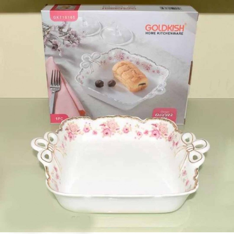 Deep Square Serving Dish for Serving Soups, Salads, and More