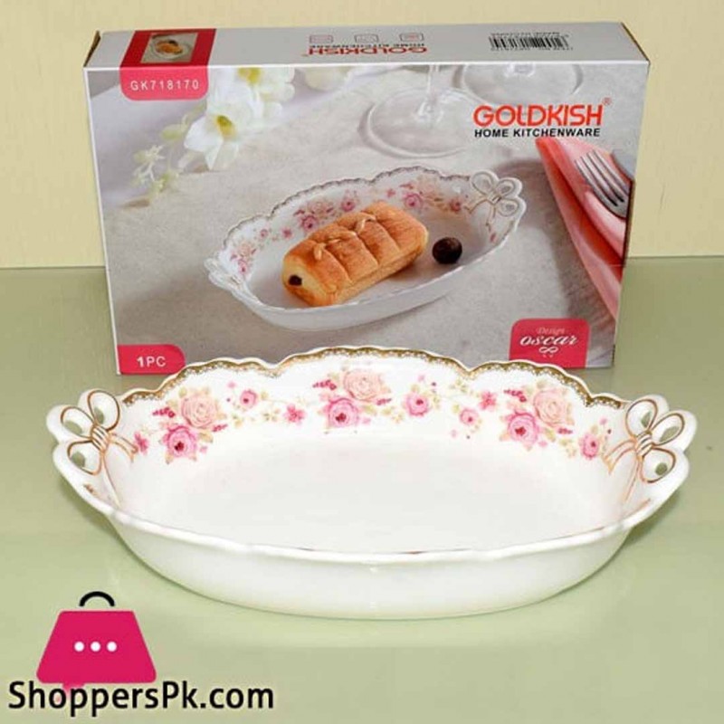 Deep Oval Serving Dish Large Platter for Roasts Lasagna and More