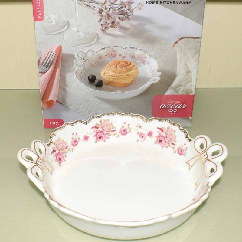 Deep Round Serving Dish Large Serving Bowl for Pasta Salad and More