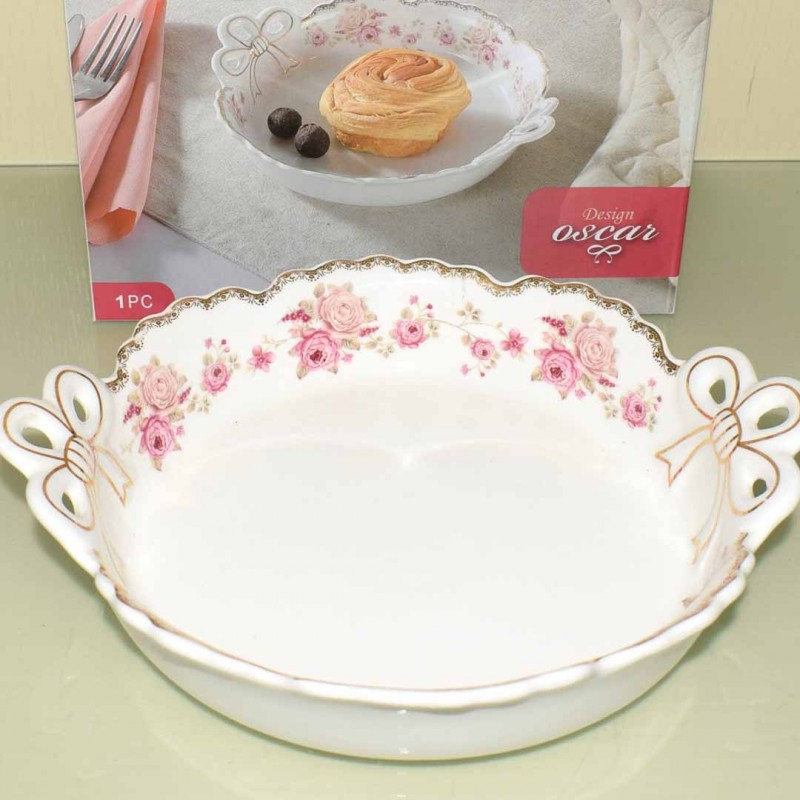 Deep Round Serving Dish Large Serving Bowl for Pasta Salad and More