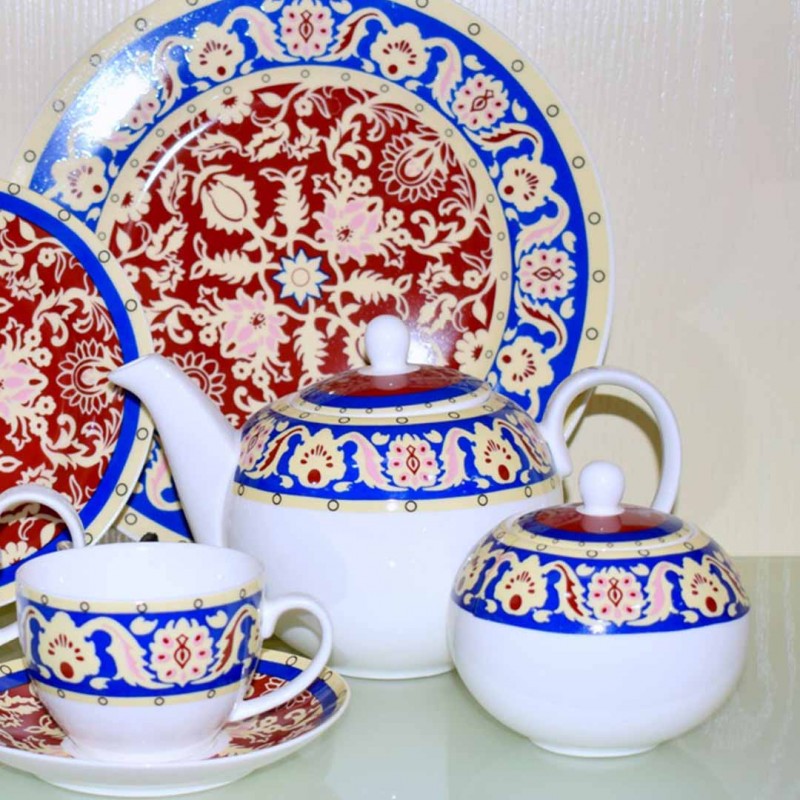 24 Piece Tea Set Elegant Teacups and Saucers for Tea Parties