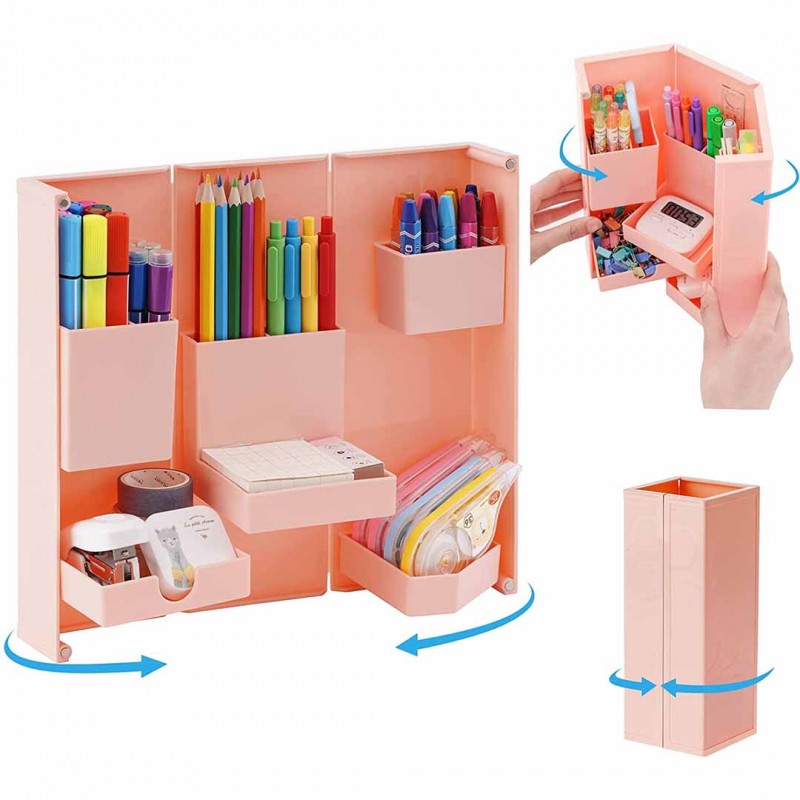 Foldable Pencil Case Magnetic Stationery Box