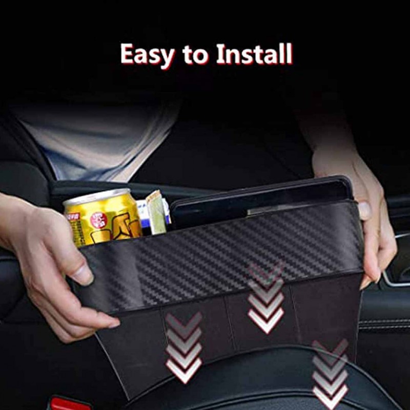 Multifunctional Car Seat Gap Organizer with Cup Holder Passenger Side