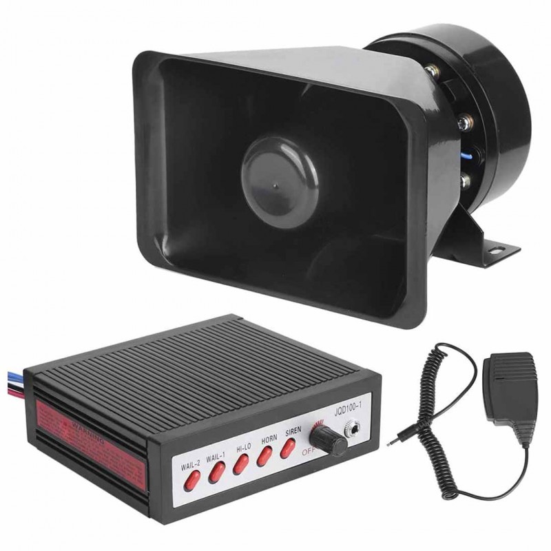 Car Warning Alarm,5 Sounds Loud Electronic Horn
