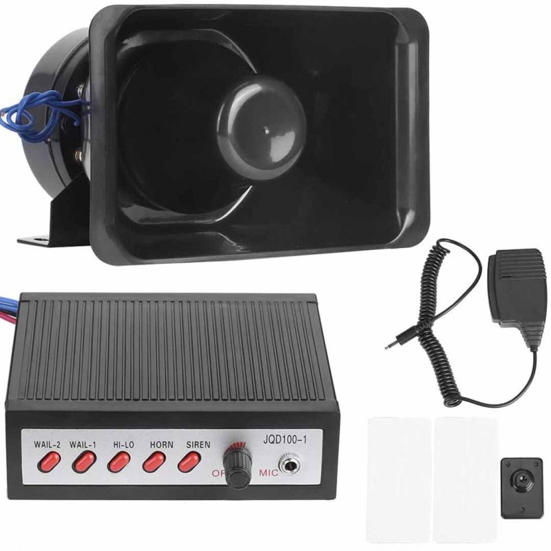 Car Warning Alarm,5 Sounds Loud Electronic Horn